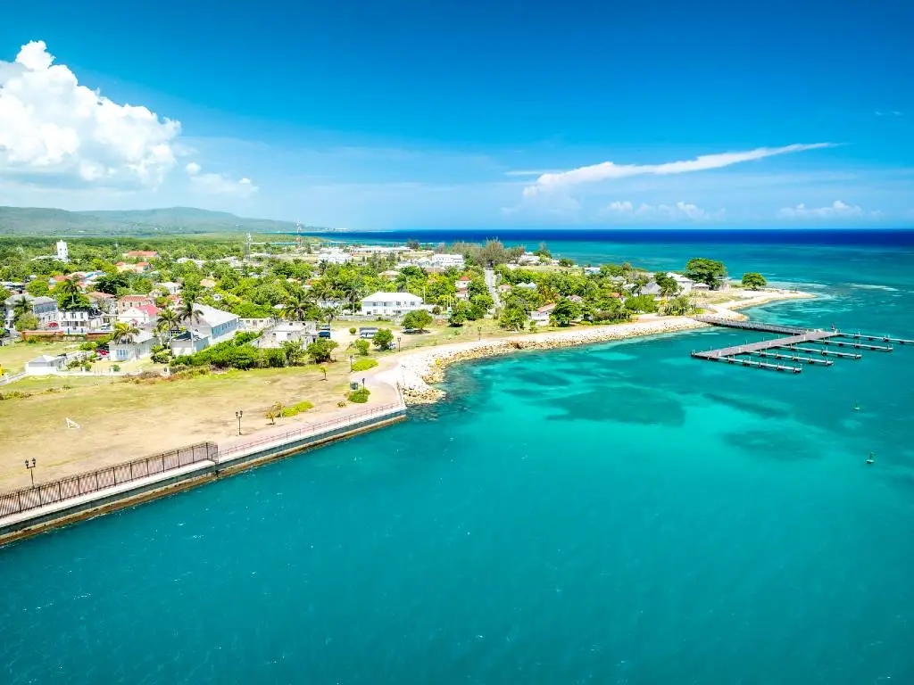 Jamaica coastline