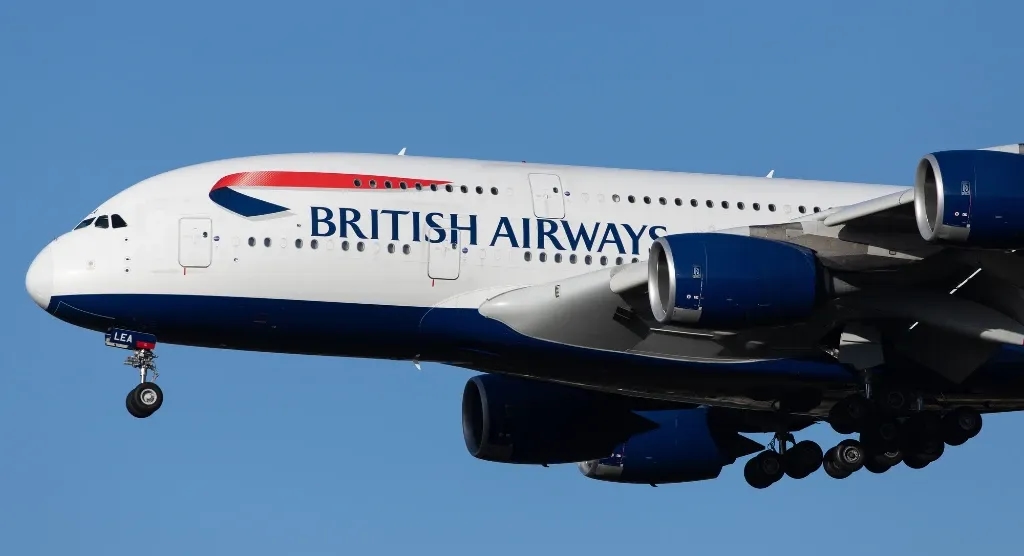 british airways plane